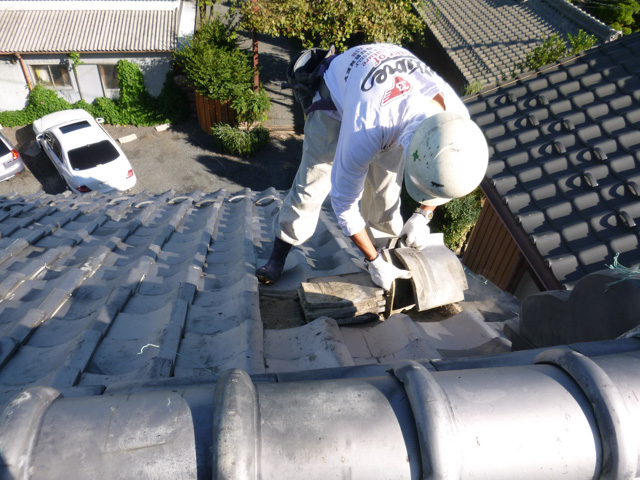 屋根施工例
